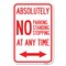Signmission Absolutely No Parking Standing or Stopp Heavy-Gauge Aluminum Sign, 12" x 18", A-1218-24359 A-1218-24359 - alternate 1